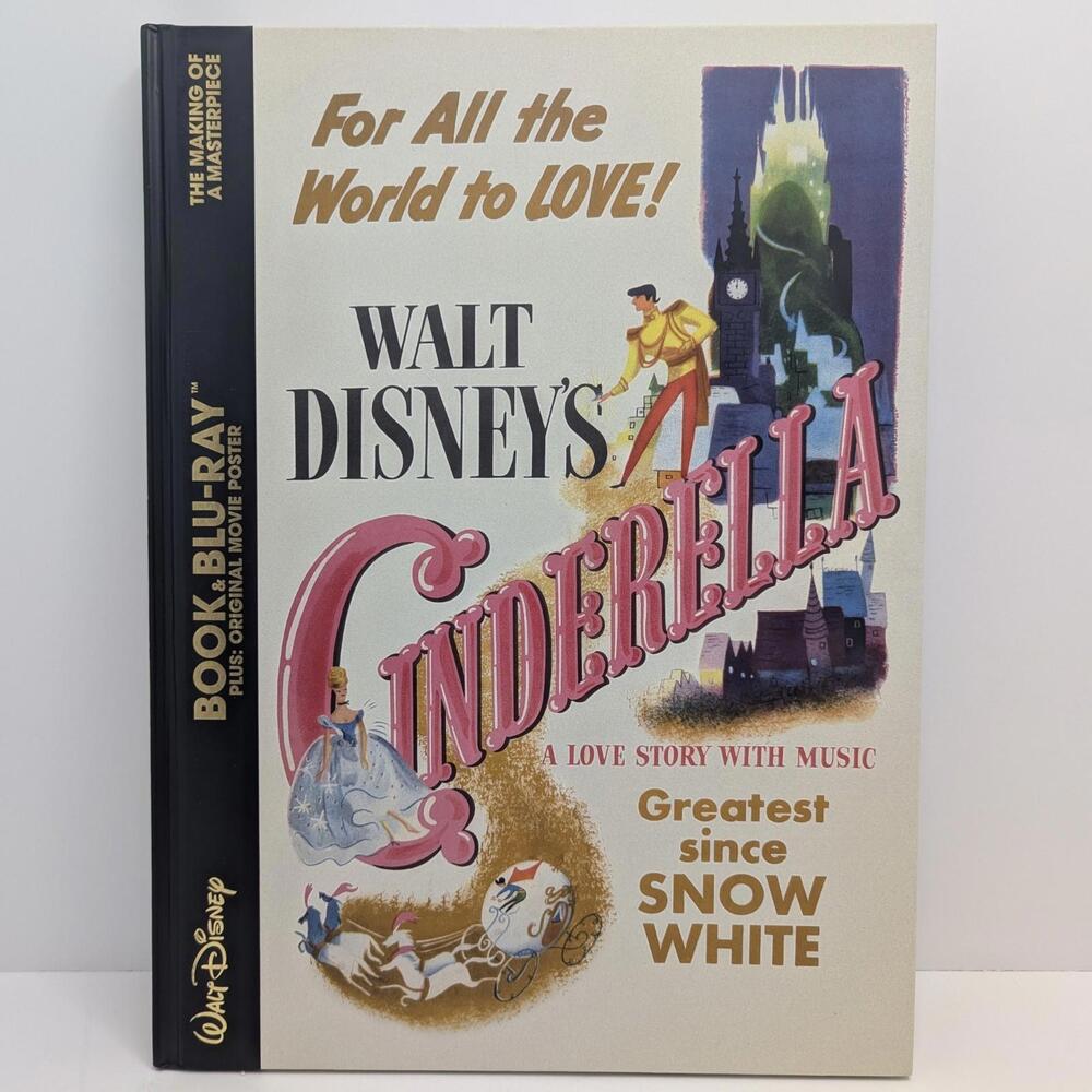 Walt Disney’s‎ Cinderella Book Blu-ray & Poster Set The Making of A Masterpiece